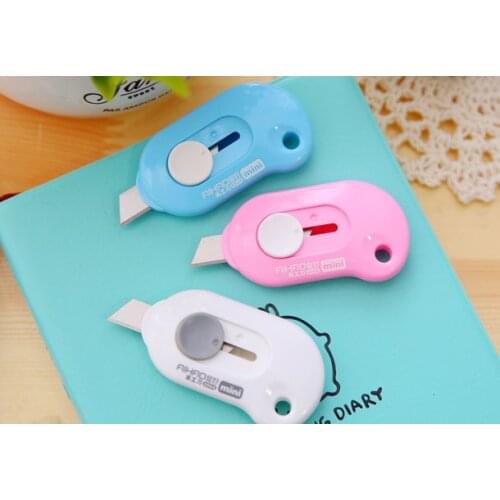 Creative portable Alloy Steel Utility Knife with Hanging hole Students' Paper Envelope Art Knife DIY Tool