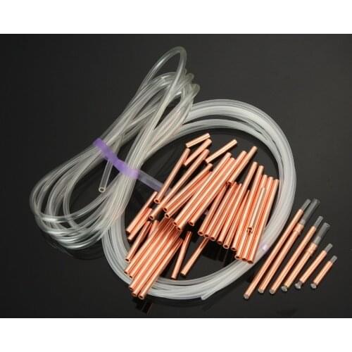 Brass Metal Tubes Fly Tying Materials US Tubes+Liner Tube+Junction Tubeing-60pcs per pack (Copper )