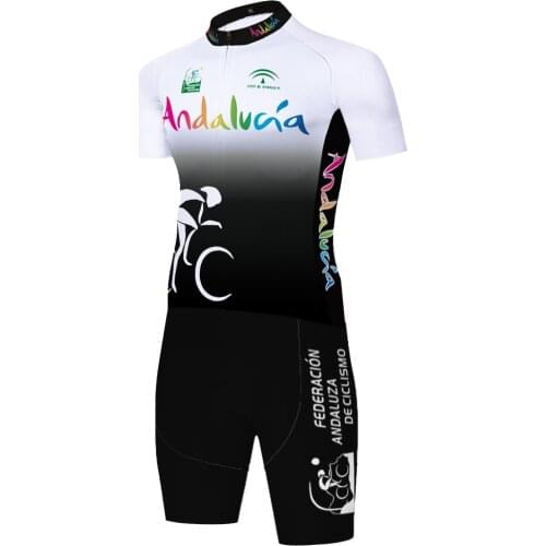 Andalucia cycling skinsuit 2021 bicycle jumpsuit men triathlon suit 20D gel racing quick dry bicicletta 71