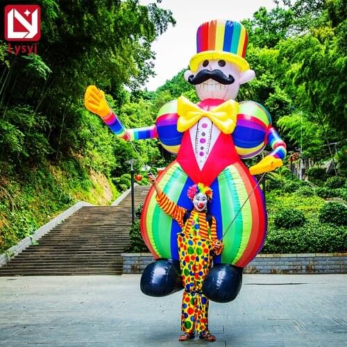 3.5M Inflatable 3D Cartoon Clown DIY Walking Dance Playground Performance Outdoor Activity Store Promotional Props