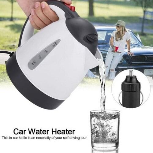 New Car Electric Kettle Insulation Anti-Scald Car Travel Coffee Pot Tea Heater Boiling Water Durable Tool