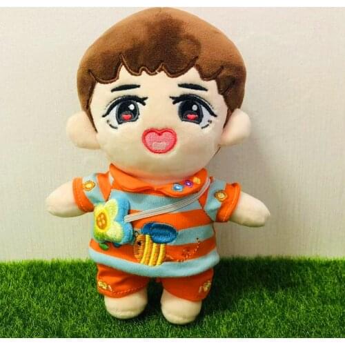 20cm 15CM exo doll clothes have no attribute doll clothes suit shirt+bag+pant Doll accessories