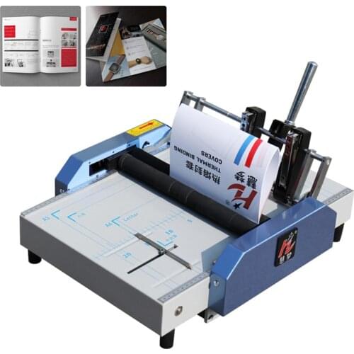 Fully Automatic 220V A3 Folding Machine Saddle Flat Nail Binding Machine Electric Folding Tools Convex And Concave Rubber Roller