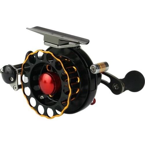 YUMOSHI 4+1BB Black Aluminum Alloy Fishing Reel Carp Feeder fishing reels Gear Speed 3.5:1 Metal rocker arm Fishing Wheel