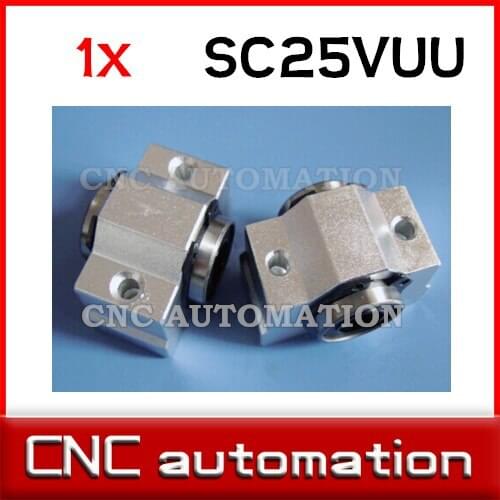 SC25VUU SCV25UU 25mm CNC pillow block linear slide for CNC router rail