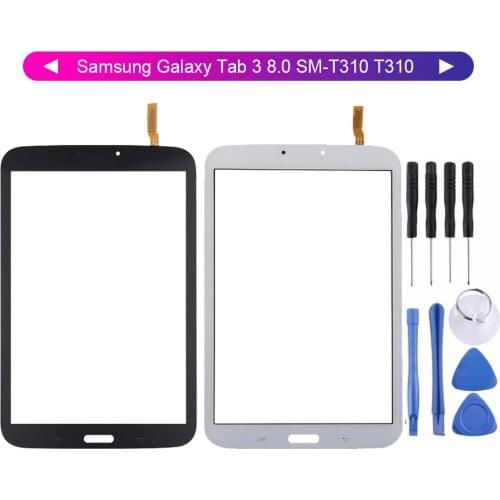 KUERT For Samsung Galaxy Tab 3 8.0 SM-T310 T310 Touch Screen Digitizer Panel Glass Sensor Black White
