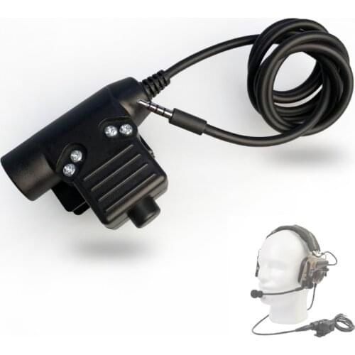 U94 PTT Headset Military Adapter for Z-Tactical for iPhone Cellphone 3.5mm Plug 77UB
