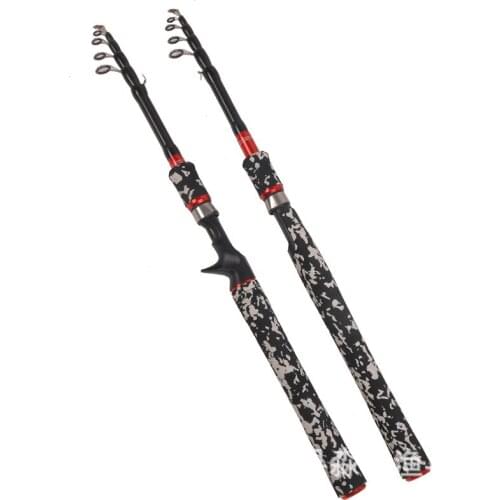 High-end telescopic 6-7 Section Lure Rod 1.8m/2.1m/2.4m/2.7m Carbon Spinning Fishing Rod Travel Rod M Power Casting Fishing rod