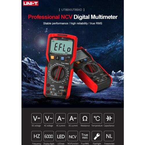 High-precision Clamp Meter UT210EPRO Mini Digital Clamp Multimeter AC and DC Ammeter