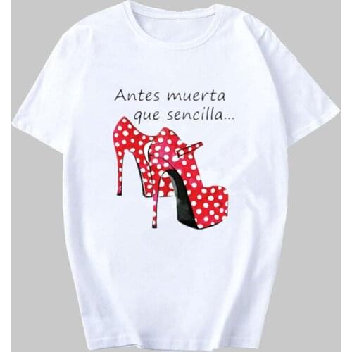 Women 2021Summer Short Sleeve Floral Shoe Fashion Lady T-shirts Top T Shirt Ladies Womens Graphic Female Tee T-Shirt