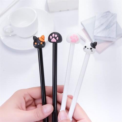 0.5mm cartoon neutral pen student stationery cute cat claw penOffice & School Supplies