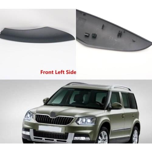 1pcs ABS Front Rear Left Right Roof Luggage Rack Guard Black Color Plasitc Cover Fit for Skoda Y ETI SUV Auto Car Motor Parts