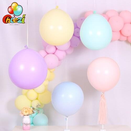 18 inch Macaron Color Latex balloons Wedding Anniversary Decoration Happy Birthday Party Decor Balloon Baby Shower 50pcs/lot