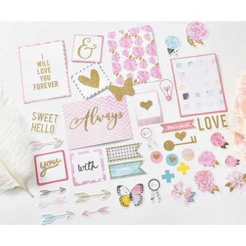 25pcs Sweet Hello Die Cuts for Scrapbooking Happy Planner/Card Making/Journaling Project