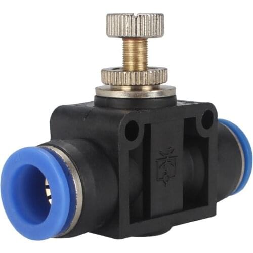 4mm 6mm 8mm 10mm 12mm Pneumatic Quick Fitting Air Flow Control Valve
