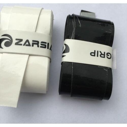 60pcs ZARSIA white black color PU sticky badminton grip,tennis overgrips