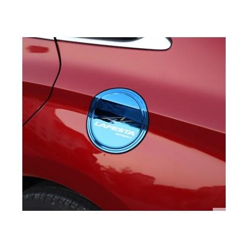 Car Fuel Oil Tank Cover Stainless Steel Tank Cover Tank Cap Modified tank cap patch for Lafesta 2019