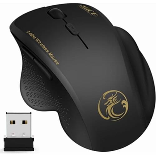 Wireless Mouse Gamer Computer Mouse Wireless Gaming Mouse Ergonomic Mause 6 Buttons USB Optical Game Mice For Computer PC Laptop