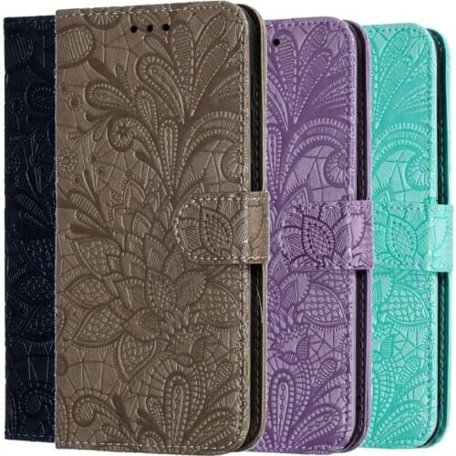 3D Lace Flower Flip Cover Case For Samsung Galaxy S9 S10 Plus S10e A10 A20 A20E A30 A40 A50 A60 A70 J4 J6 A6 A8 A7 A9 Plus 2018