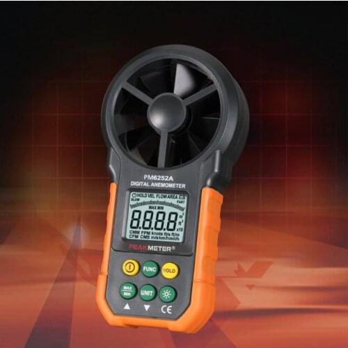 HYELEC MS6252A Digital Air Speed Anemometer / Air Volume / Air Flow Test Meter L69A