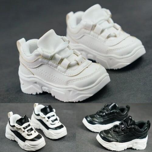 D03-P001 children handmade toy uncle 1/3 1/4 Doll Accessories BJD/SD doll shoes Textured casual sneakers platform shoes 1pair