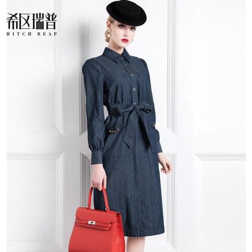 Модные джинсовые платья HITCH REAP China At AliExpress
