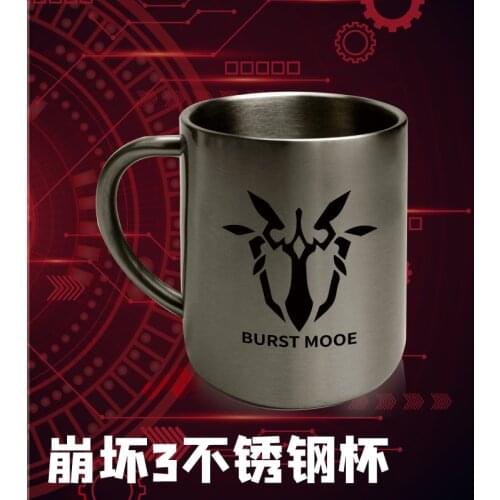 Honkai Houkai Impact 3rd 300ml Double Wall 304 Stainless Steel Cup Coffee Milk Tea Water Travel Mug for Outdoor Drinking