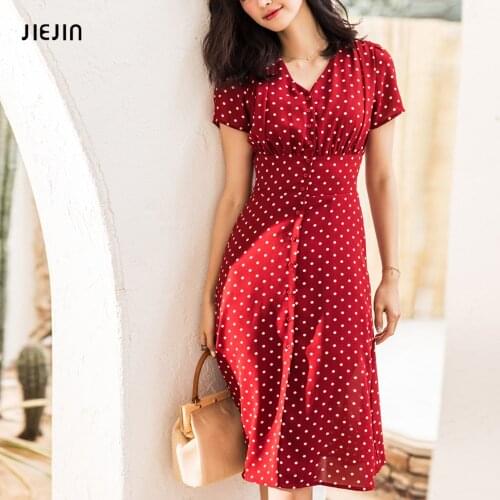 Красные летние платья JIEJIN China At AliExpress
