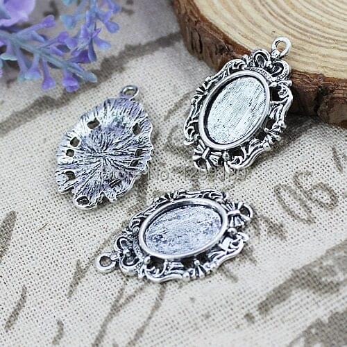 Fit 10x14mm Cabochons Summer Fashion Cameo/Glass Frame bezel Settings Tray blank DIY Accessory Making 20pcs/lot K00134