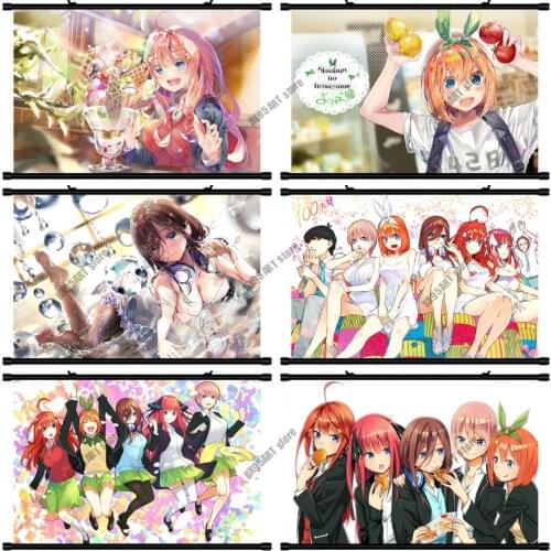 Canvas Painting Five-part Hanayome/Bride Anime Wall Art Nordic Posters and Prints Pictures for Living Kids Home Decoration