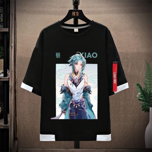 Genshin Impact Cosplay Costume Xiao Keqing HuTao Ganyu Venti Short sleeve Fashion jacket Game clothes Sweatshirt Anime suits NEW