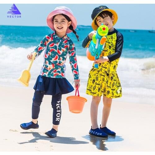 VECTOR boys and girls new swimsuit outdoor wading snorkeling suit hot spring surfing suit mens and womens swimsuit