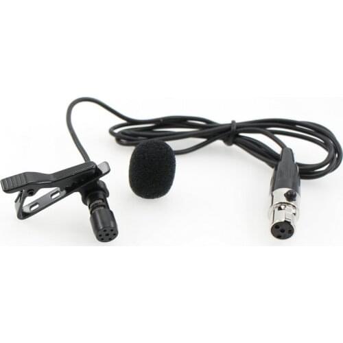 Mikrofonu New Lavalier Microphone For 4 Pin Mini XLR Lapel wireless Body-Pack Transmitter