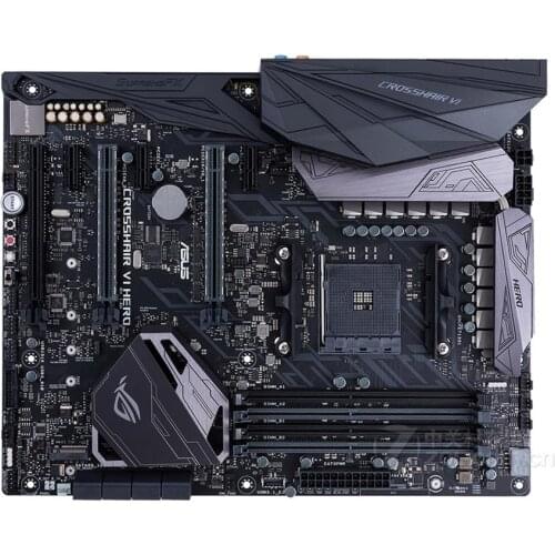 Original motherboard for for ASUS ROG CROSSHAIR VI HERO Socket AM4 DDR4 64G USB3.0 USB3.1 X370 used Desktop motherboard