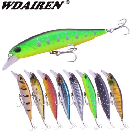 WDAIREN Fishing Lures 14g 110mm Suspending Minnow Fishing Hard Artificial Bait Wobblers Hooks Carp Bass Pesca Fishing Tackle
