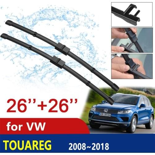 Car Wiper Blade for VW Volkswagen Touareg 7P 7L 2008~2018 2010 2011 2012 2015 2016 2017 Front Windshield Wipers Car Accessories