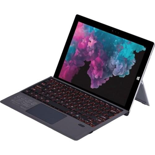 Ultra Thin RGB Backlit Wireless Bluetooth Keyboard With Touchpad For Microsoft Surface Pro 3 4 5 6 7 12.3 Inch Tablet Type Cover