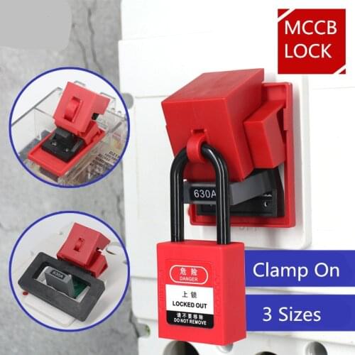Universal Clamp On Safety Plastic Lockout Devices MCCB Circuit Breakers lock Loto