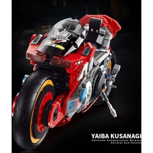 IN STOCK Super 18k K84 668pcs Motorcycle Yaiba Kusanag Car Creator Building Blocks City Toy For Children Boy Classic Brick Gift