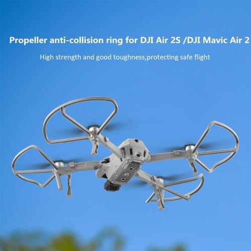 For DJI Air 2S For DJI Mavic Air 2 Propeller Guard With Heightening Landing Gears Drone Protector Protective Cover Accessories