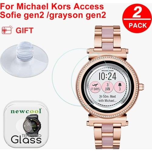 3pcs Tempered Glass Screen Protector For Michael kors access sofie gen 2 Watch Protective Screen Guards For grayson gen2
