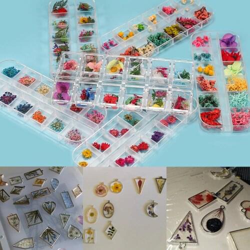 1 Box Real Dried Flower Dry Plants For Candle Epoxy Resin Pendant Necklace Jewelry Making Finding Craft DIY Accessories