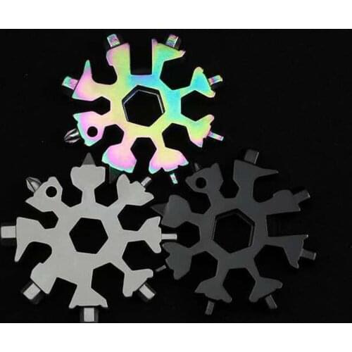 18 function in one tool card combination portable snowflake tool card