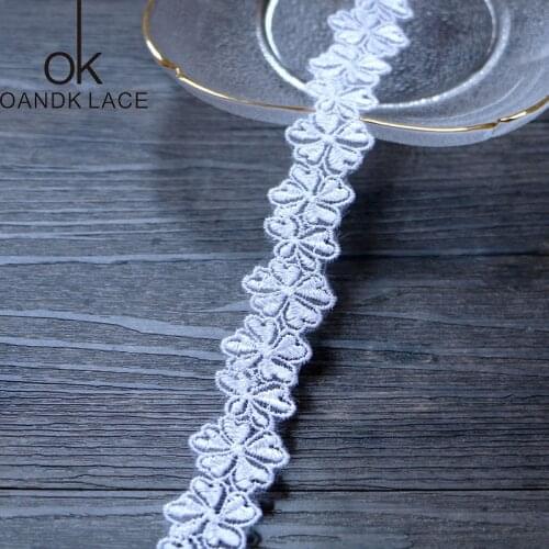 3 yard width: 2.5 cm high quality DIY Coulomb hand-made embroidery accessories, lace, lath decoration