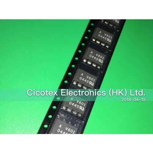 5pcs/lot HCPL-V601-300E SOP8 A-V601 AV601 HCPLV601 Very High CMR, Wide VCC Logic Gate Optocouplers HCPLV601-300E