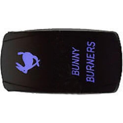 12-24V Car BUNNY BURNERS 12V 20A Toggle Rocker Switch Blue LED Light 5Pin ON OFF