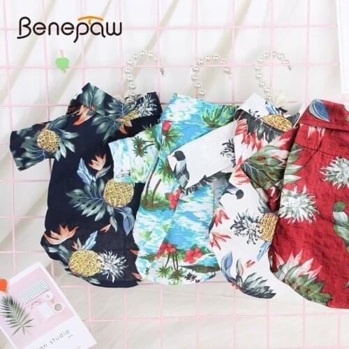 Benepaw Holiday Medium Small Dog Clothes French Bulldog Chihuahua Pet Clothing Fashion Suit For Dog Outfit Shirt Spring Summer
