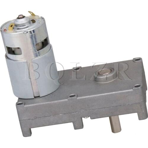 BQLZR Low Speed Electric Geared Motors DC12V 2.5RPM Metal Gearbox Motor