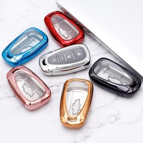 360° Protection TPU Car Key Case For CHEVROLET Key Cover Anti-wear Transparent Key Shell For CHEVROLET hevrolet Malibu Equinox