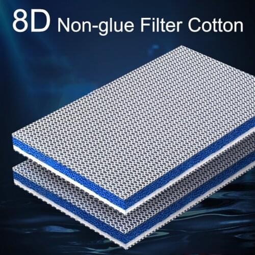8D Fish Tank Filter Cotton, Glue-free, High-density Aquarium Filter Sponge, High-permeability Filter material, Water Purificatio